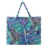 Iridescent Zipper Large Tote Bag