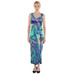 Iridescent Fitted Maxi Dress