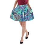 Iridescent A-Line Pocket Skirt