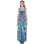 Iridescent Empire Waist Maxi Dress