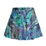 Iridescent Mini Flare Skirt