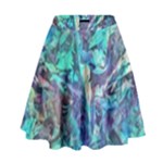 Iridescent High Waist Skirt