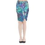 Iridescent Midi Wrap Pencil Skirt