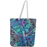 Iridescent Full Print Rope Handle Tote (Large)