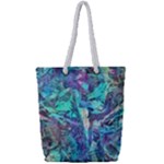 Iridescent Full Print Rope Handle Tote (Small)