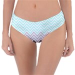 chevron teal grey Reversible Classic Bikini Bottoms