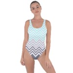 chevron teal grey Bring Sexy Back Swimsuit