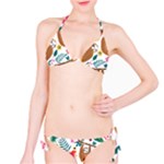 Floral Sloth  Classic Bikini Set