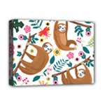 Floral Sloth  Deluxe Canvas 16  x 12  (Stretched) 