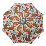 Floral Sloth  Hook Handle Umbrella (Small)