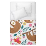 Floral Sloth  Duvet Cover (Single Size)