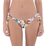 Floral Sloth  Reversible Bikini Bottom