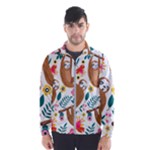 Floral Sloth  Windbreaker (Men)