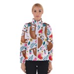 Floral Sloth  Winter Jacket