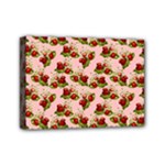 vintage strawberries Mini Canvas 7  x 5  (Stretched)