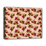 vintage strawberries Deluxe Canvas 20  x 16  (Stretched)