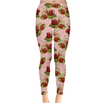 vintage strawberries Leggings 