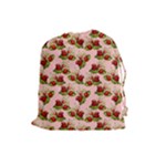 vintage strawberries Drawstring Pouch (Large)