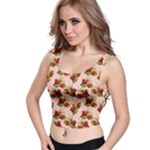 vintage strawberries Crop Top