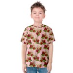 vintage strawberries Kids  Cotton Tee