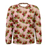 vintage strawberries Men s Long Sleeve Tee