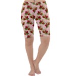 vintage strawberries Cropped Leggings 