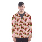 vintage strawberries Hooded Windbreaker (Men)