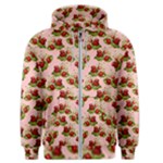 vintage strawberries Men s Zipper Hoodie