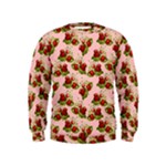 vintage strawberries Kids  Sweatshirt