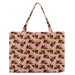 vintage strawberries Zipper Medium Tote Bag