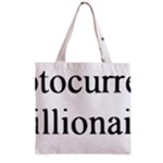 cryptocurrency millionaire Zipper Grocery Tote Bag