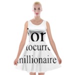 cryptocurrency millionaire Velvet Skater Dress