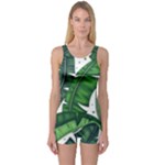 Banana Leaf One Piece Boyleg Swimsuit