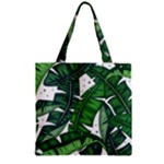 Banana Leaf Zipper Grocery Tote Bag