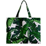 Banana Leaf Zipper Mini Tote Bag