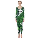 Banana Leaf Long Sleeve Catsuit