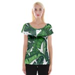 Banana Leaf Cap Sleeve Top