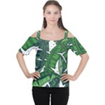 Banana Leaf Cutout Shoulder Tee