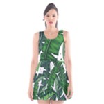 Banana Leaf Scoop Neck Skater Dress