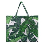 Banana Leaf Zipper Large Tote Bag