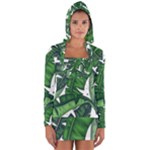 Banana Leaf Long Sleeve Hooded T-shirt