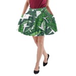 Banana Leaf A-Line Pocket Skirt