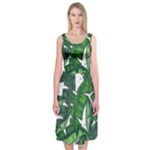 Banana Leaf Midi Sleeveless Dress