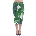 Banana Leaf Midi Pencil Skirt