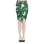 Banana Leaf Midi Wrap Pencil Skirt