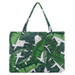 Banana Leaf Zipper Medium Tote Bag