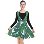 Banana Leaf Plunge Pinafore Dress