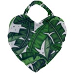 Banana Leaf Giant Heart Shaped Tote