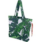 Banana Leaf Drawstring Tote Bag