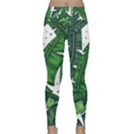 Banana Leaf Lightweight Velour Classic Yoga Leggings